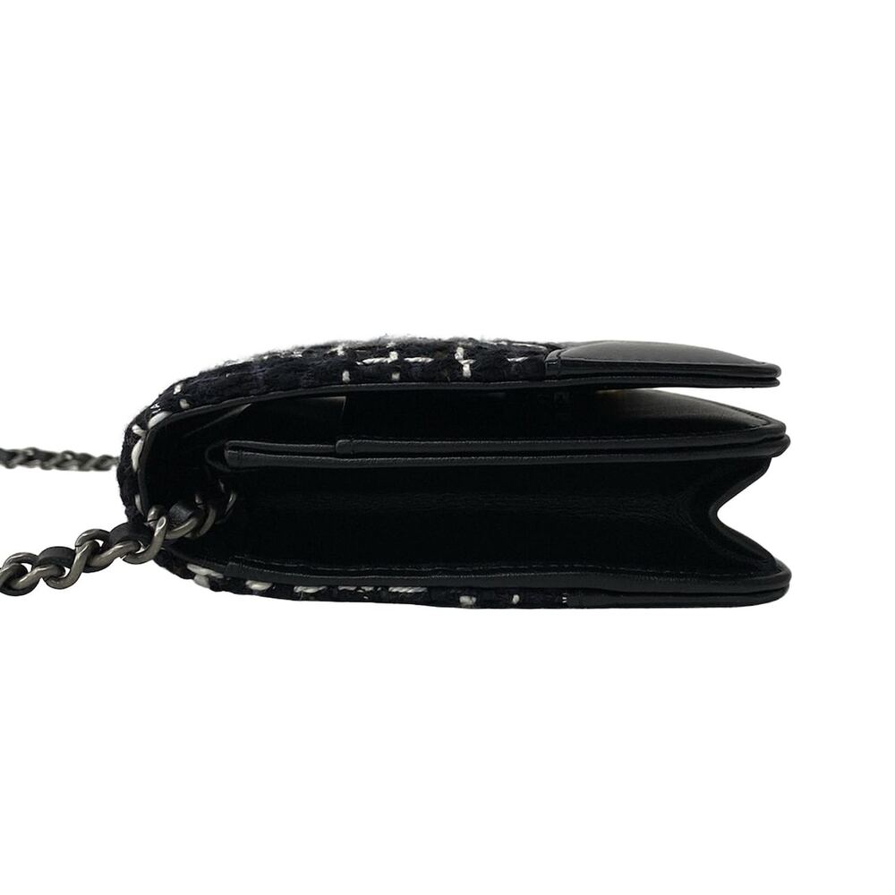 Chanel Matelasse Other Style Wallet Black White Brown Tweeds Leather - Picture 9 of 13